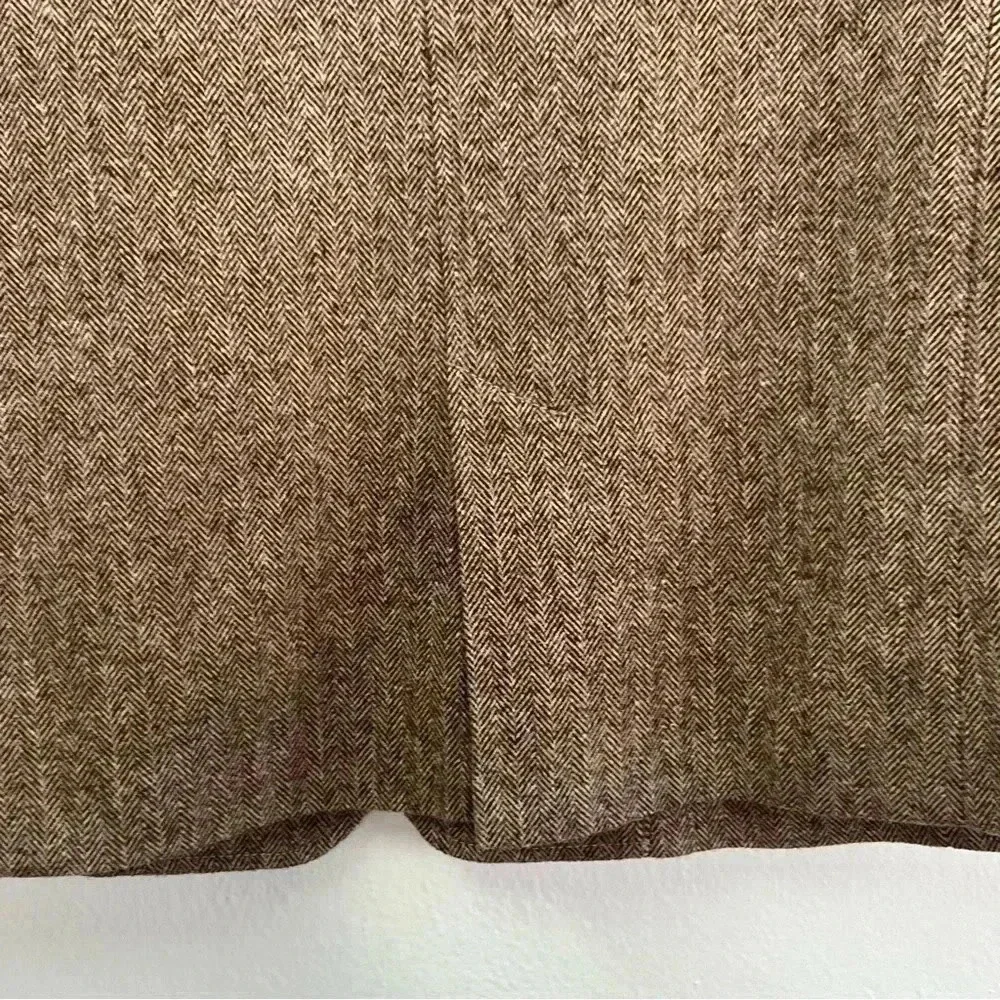 Tommy Bahama Brown Wool Blend Herringbone Tweed Blazer Elbow Patches Sz‎ L